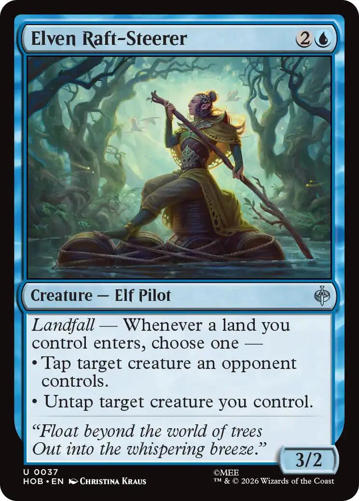 Elven Raft-Steerer [The Hobbit] Magic: The Gathering