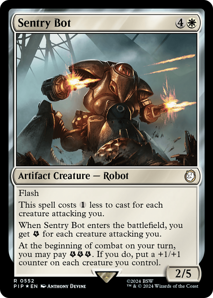 Sentry Bot (Surge Foil) [Fallout] Magic: The Gathering