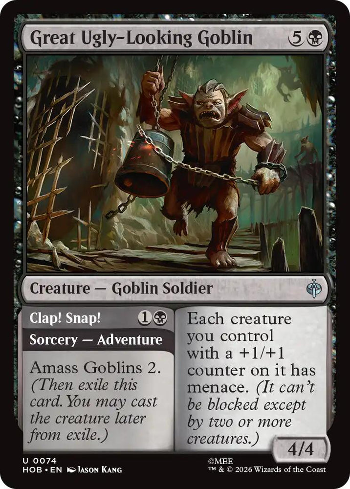 Great Ugly-Looking Goblin (Showcase) (Surge Foil) [The Hobbit] Magic: The Gathering