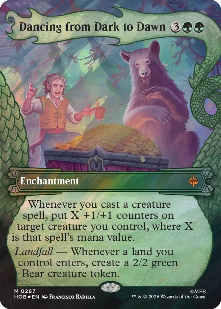 Dancing from Dark to Dawn (Showcase) (Surge Foil) [The Hobbit] Magic: The Gathering