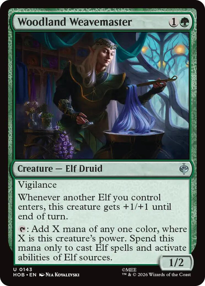 Woodland Weavemaster [The Hobbit] Magic: The Gathering