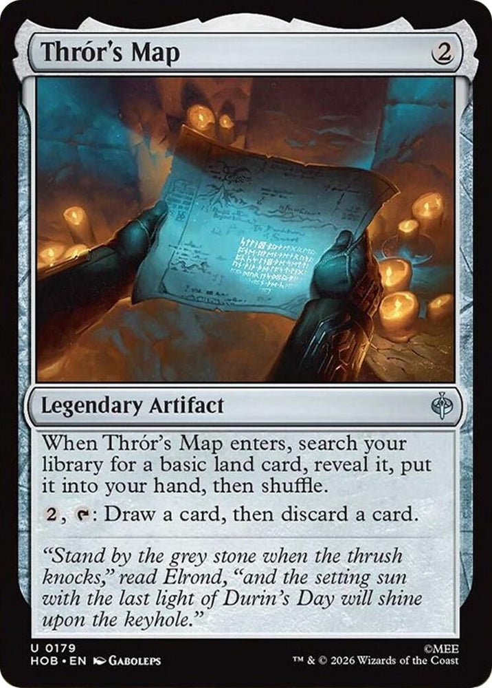 Thror's Map [The Hobbit] Magic: The Gathering