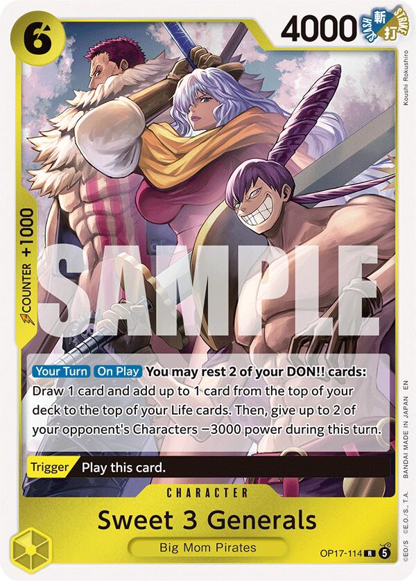 Sweet 3 Generals [The World's Strongest Warriors] Bandai