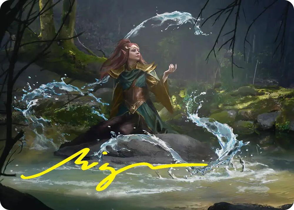 Mirkwood Meditator Art Card (Gold-Stamped Signature) [The Hobbit Art Series] Magic: The Gathering