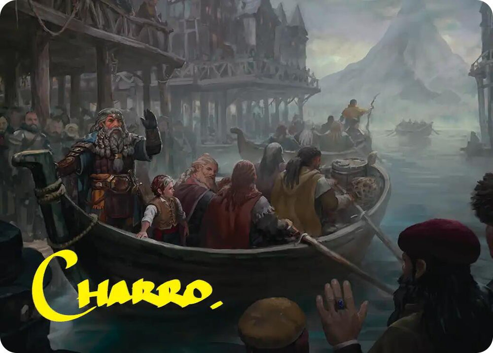 Uneasy Partings Art Card (Gold-Stamped Signature) [The Hobbit Art Series] Magic: The Gathering