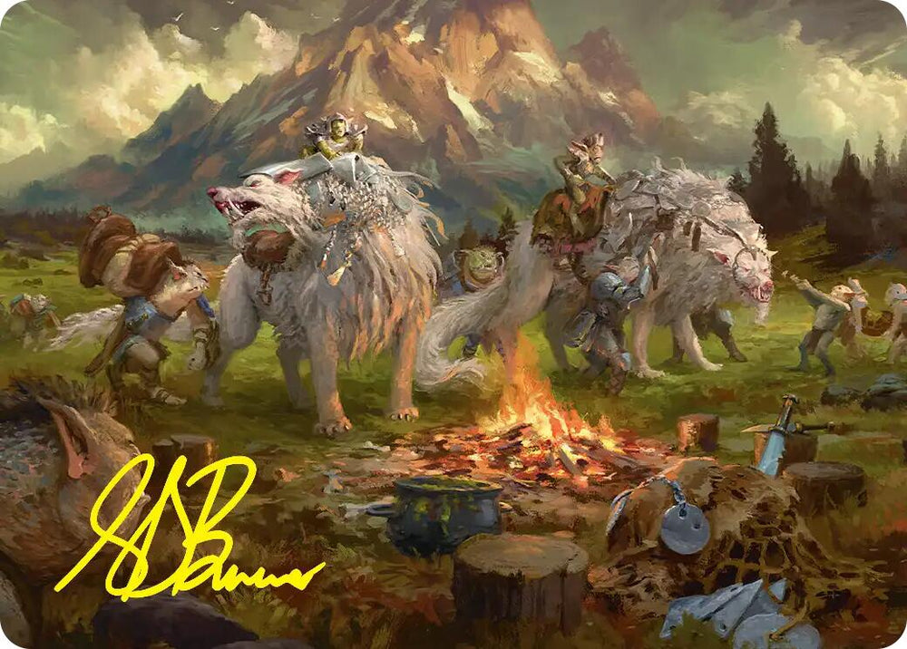 Mount Gundabad Mobilizes Art Card (Gold-Stamped Signature) [The Hobbit Art Series] Magic: The Gathering