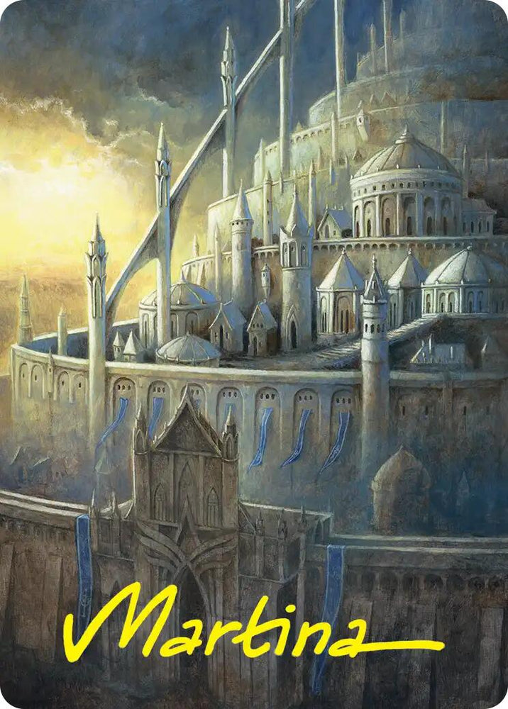 Minas Tirith Art Card (Gold-Stamped Signature) [The Hobbit Art Series] Magic: The Gathering