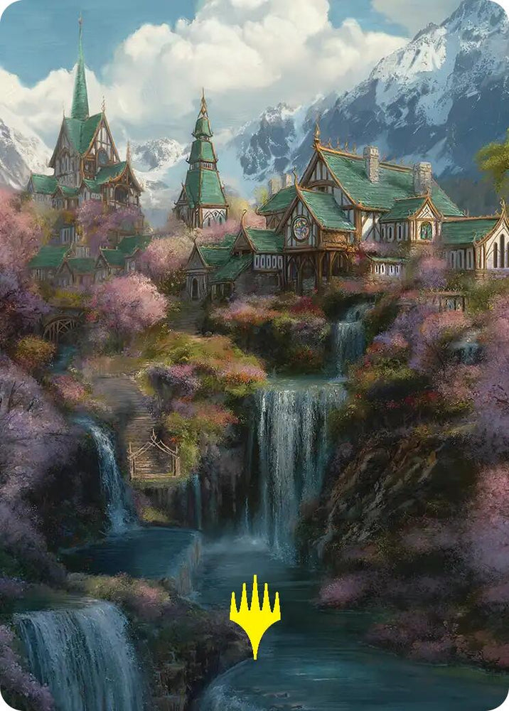 Rivendell Art Card (Gold-Stamped) [The Hobbit Art Series] Magic: The Gathering