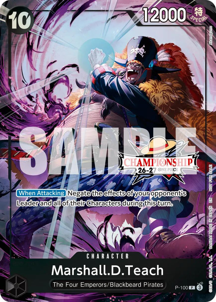 Marshall.D.Teach (CS 26-27 Event Pack) [One Piece Promotion Cards] Bandai