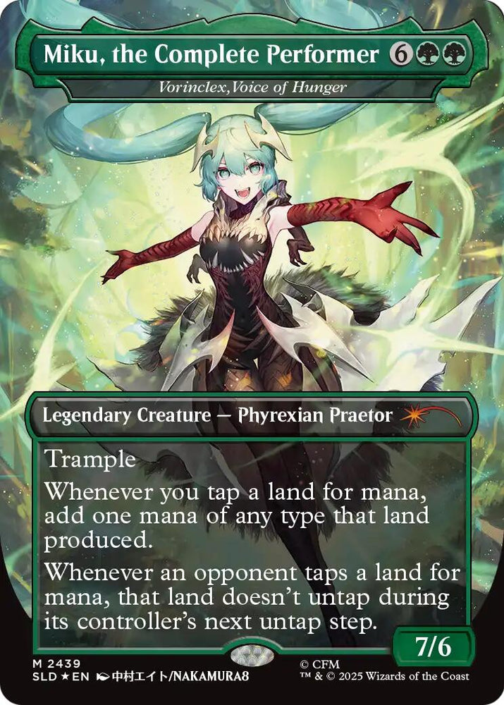 Miku, the Complete Performer - Vorinclex, Voice of Hunger [Secret Lair Drop Series] Magic: The Gathering