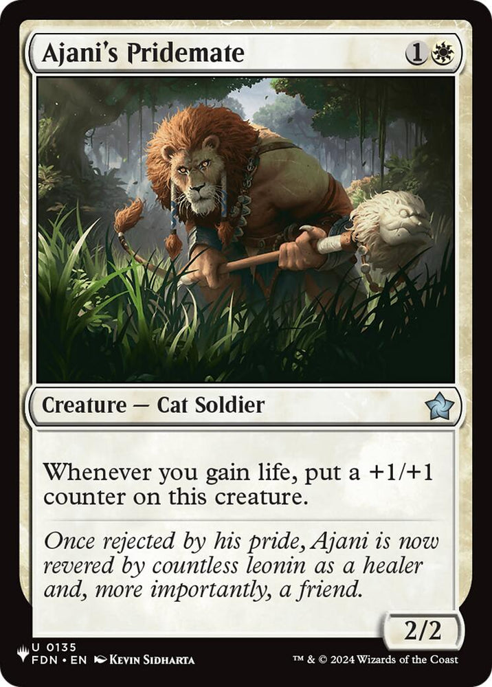 Ajani's Pridemate (FDN) [The List] Magic: The Gathering