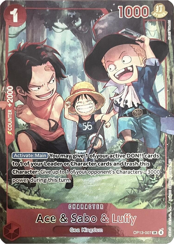 Ace & Sabo & Luffy (English Version 3rd Anniversary Set) [One Piece Promotion Cards] Bandai