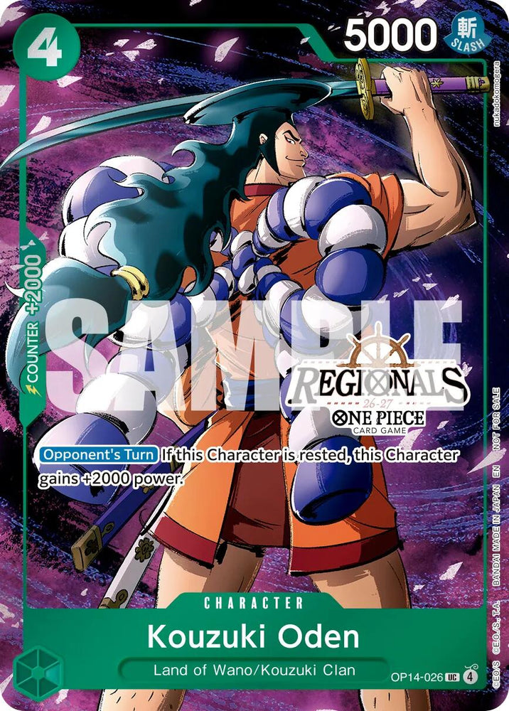 Kouzuki Oden (Regional Participation Pack 2026 Vol.2) [One Piece Promotion Cards] Bandai