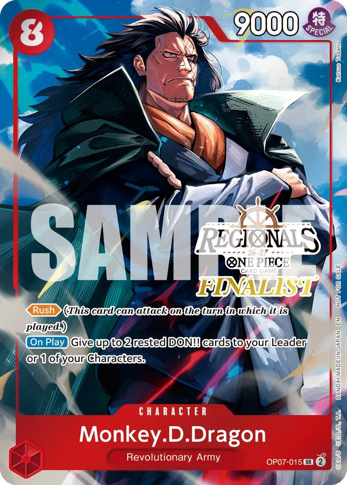 Monkey.D.Dragon (Regionals Finalist Card Set 26-27 Vol.2) [One Piece Promotion Cards] Bandai