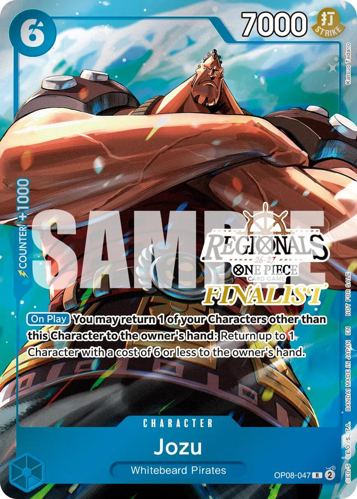 Jozu (Regionals Finalist Card Set 26-27 Vol.2) [One Piece Promotion Cards] Bandai
