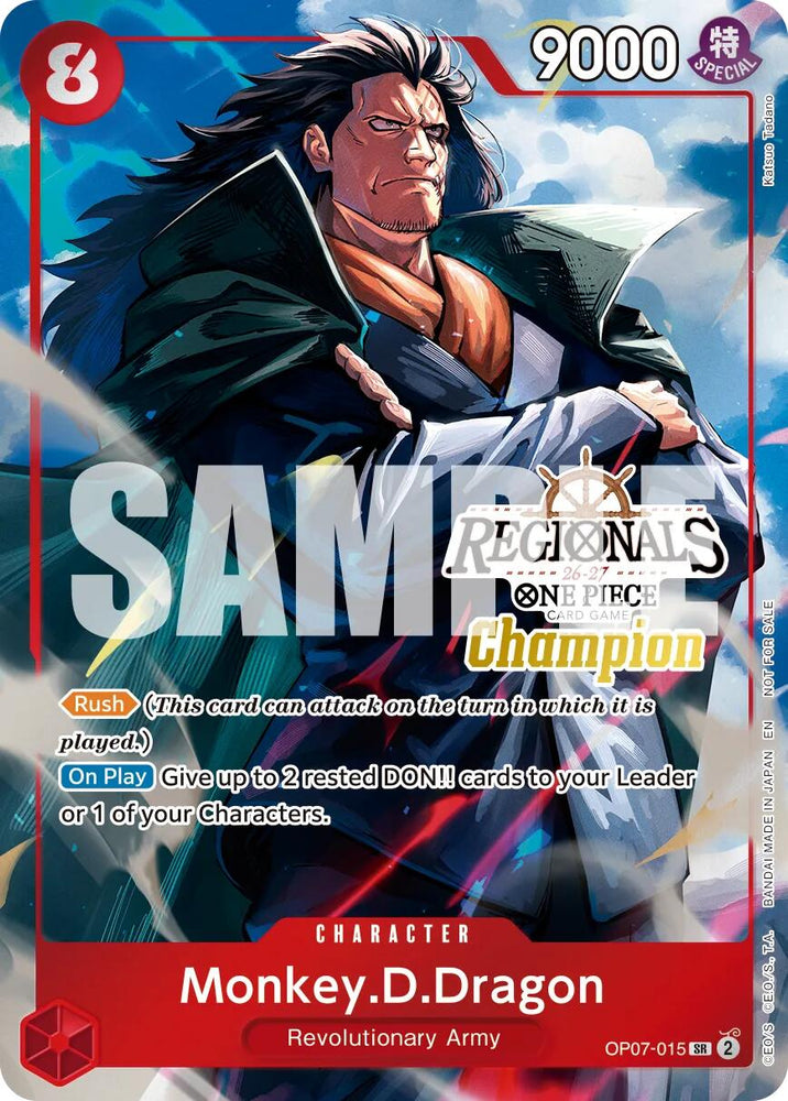 Monkey.D.Dragon (Regionals Champion Card Set 26-27 Vol.2) [One Piece Promotion Cards] Bandai