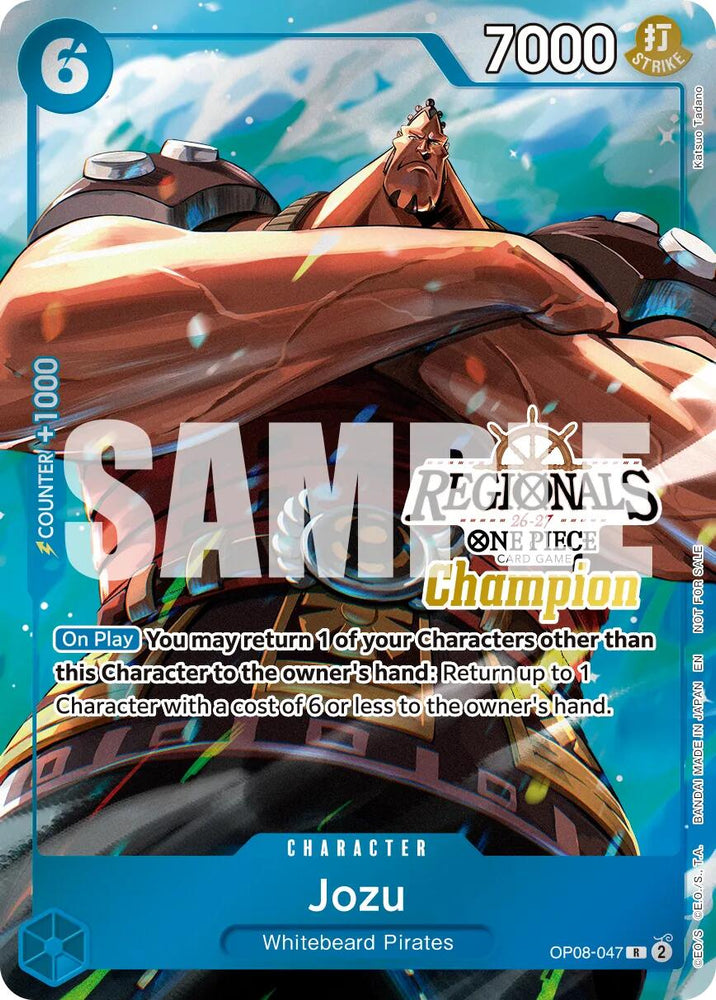 Jozu (Regionals Champion Card Set 26-27 Vol.2) [One Piece Promotion Cards] Bandai