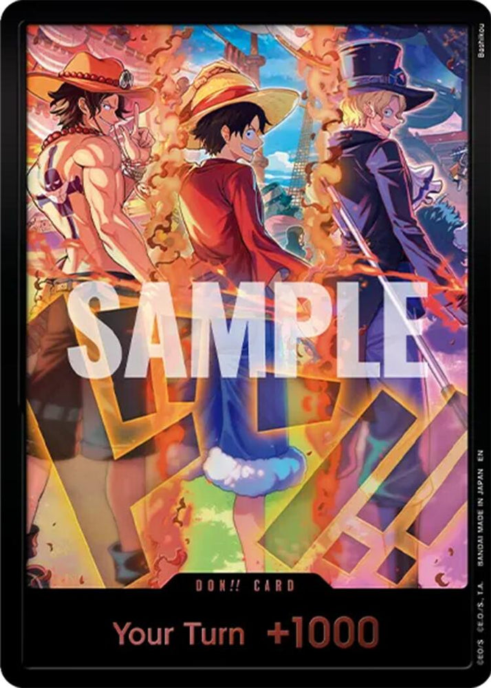 DON!! Card (English Version 3rd Anniversary Set) (Ace, Luffy, Sabo) [One Piece Promotion Cards] Bandai