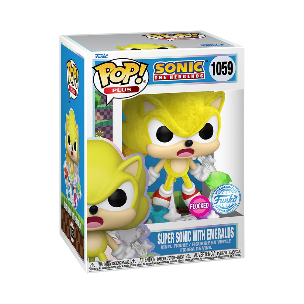 Funko Pop Plus: Sonic - Super Sonic with Emeralds - Sonic The Hedgehog - Amazon Exclusive - Collectable Vinyl Figure - Gift Idea - Official Products - Video Games Fans FUNKO
