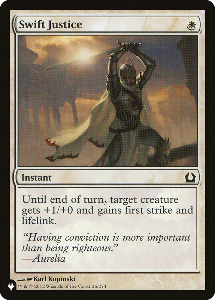 Swift Justice [The List] Magic: The Gathering