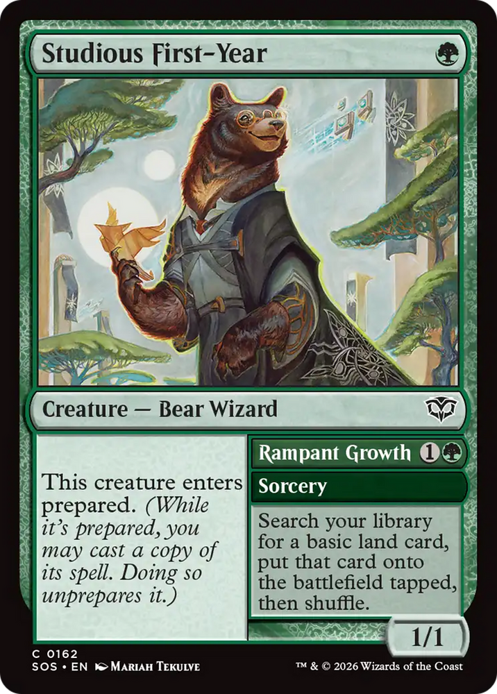 Studious First-Year [Secrets of Strixhaven] Magic: The Gathering