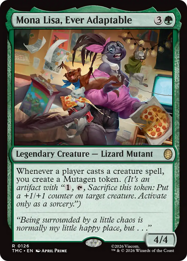 Mona Lisa, Ever Adaptable [Teenage Mutant Ninja Turtles Commander] Magic: The Gathering