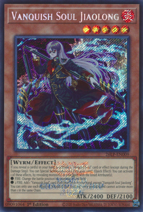 Vanquish Soul Jiaolong (Emblazoned Secret Rare) [26LP-EN009] Secret Rare Yu-Gi-Oh!
