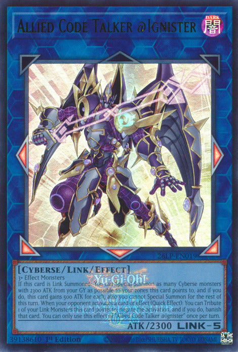 Allied Code Talker @Ignister (Emblazoned) [26LP-EN019] Ultra Rare Yu-Gi-Oh!