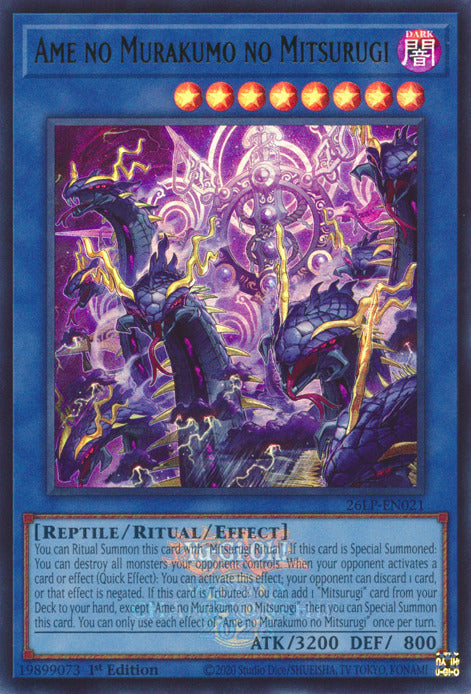 Ame no Murakumo no Mitsurugi (Emblazoned) [26LP-EN021] Ultra Rare Yu-Gi-Oh!