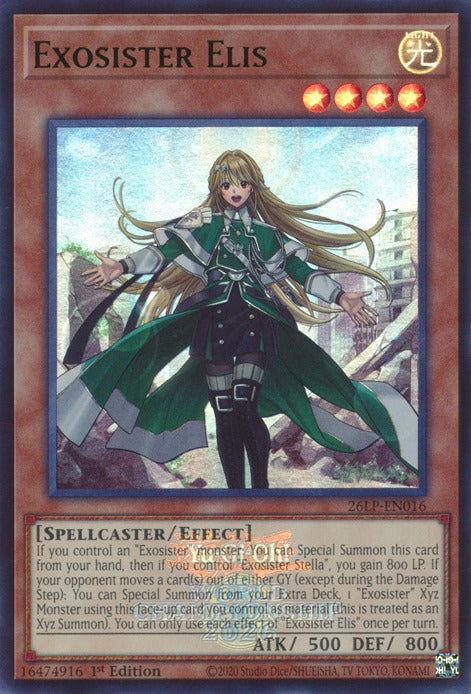 Exosister Elis (Emblazoned) [26LP-EN016] Ultra Rare Yu-Gi-Oh!