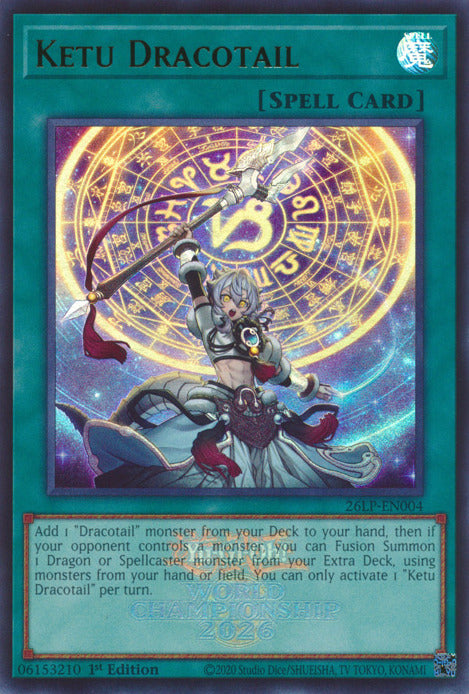 Ketu Dracotail (Emblazoned) [26LP-EN004] Ultra Rare Yu-Gi-Oh!