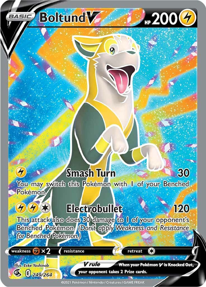 Boltund V (249/264) [Sword & Shield: Fusion Strike] Pokémon