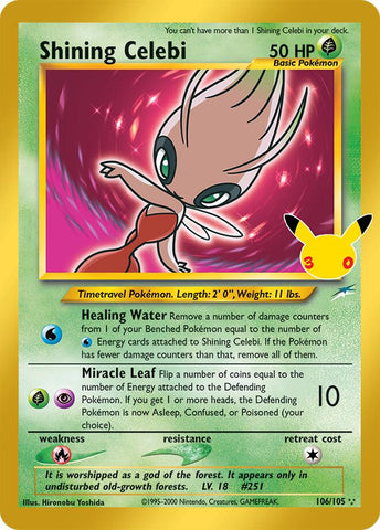 Shining Celebi (106/105) [Mega Evolution: 30th Celebration Classic Collection] Pokémon