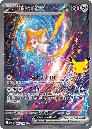 Jirachi ex (155/128) [Mega Evolution: 30th Celebration] Pokémon