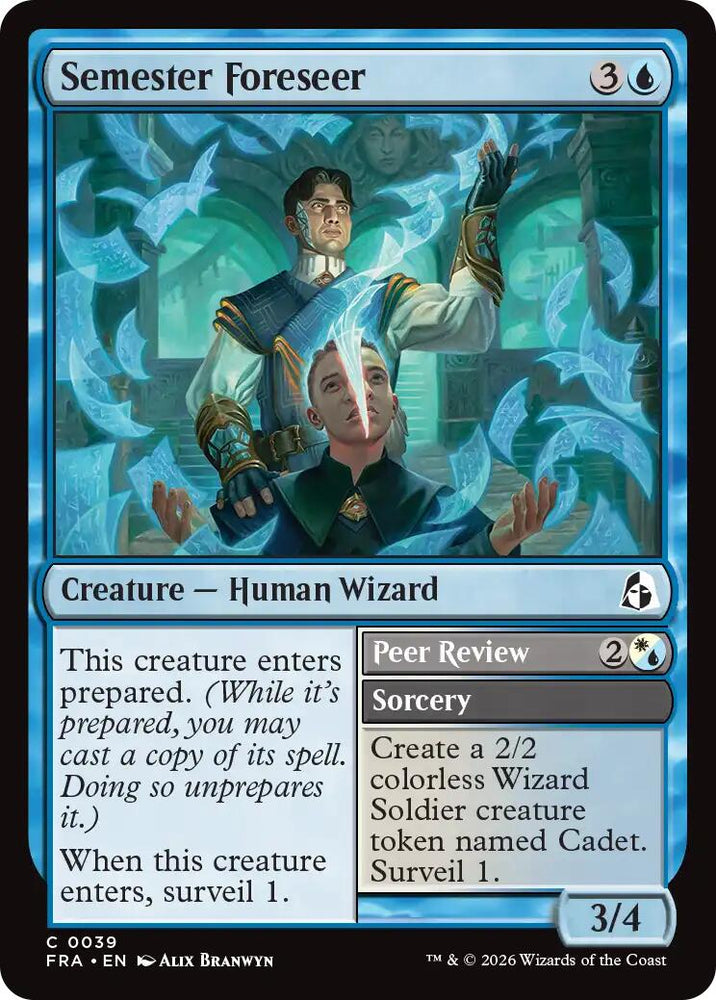 Semester Foreseer [Reality Fracture] Magic: The Gathering