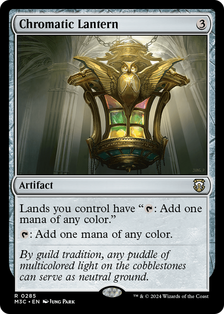 Chromatic Lantern (Ripple Foil) [Modern Horizons 3 Commander] Magic: The Gathering