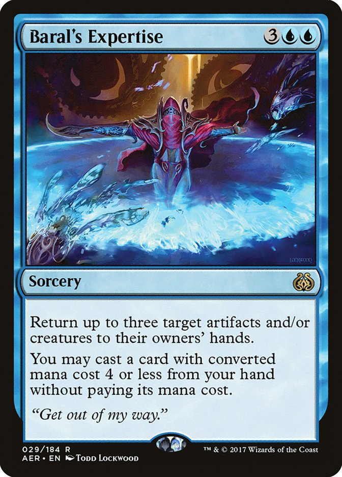 Baral's Expertise [Aether Revolt] Magic: The Gathering