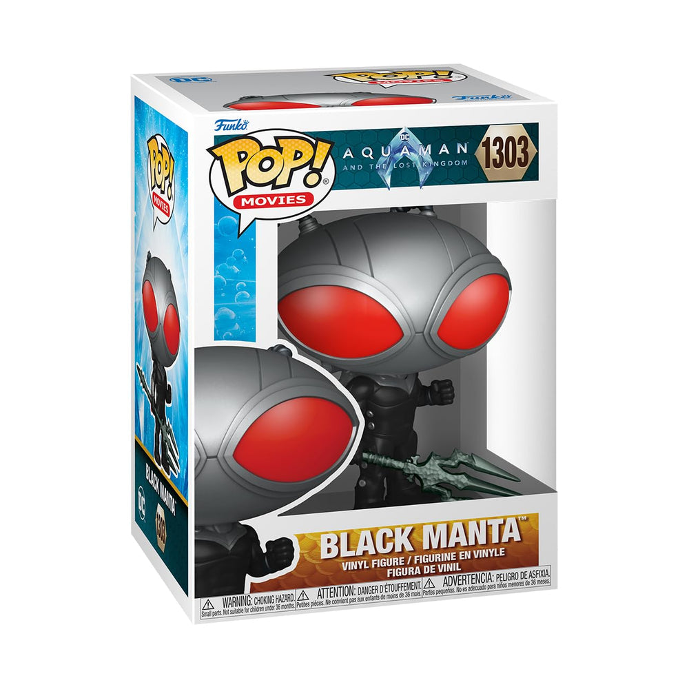 Funko POP! Movies: DC Aquaman and the Lost Kingdom - Black Manta | Official Superheroes Merch - Collectable Vinyl Figurine for Shelf Display - Birthday Gift Idea for Fans and Collectors FUNKO