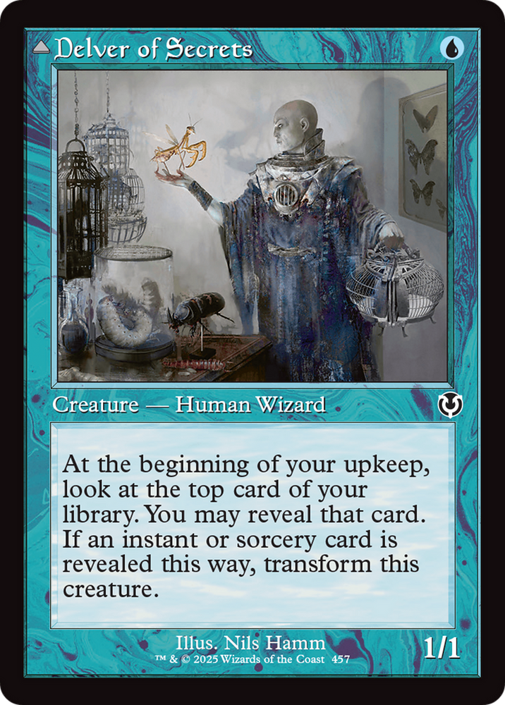 Delver of Secrets // Insectile Aberration (Retro Frame) [Innistrad Remastered] Magic: The Gathering