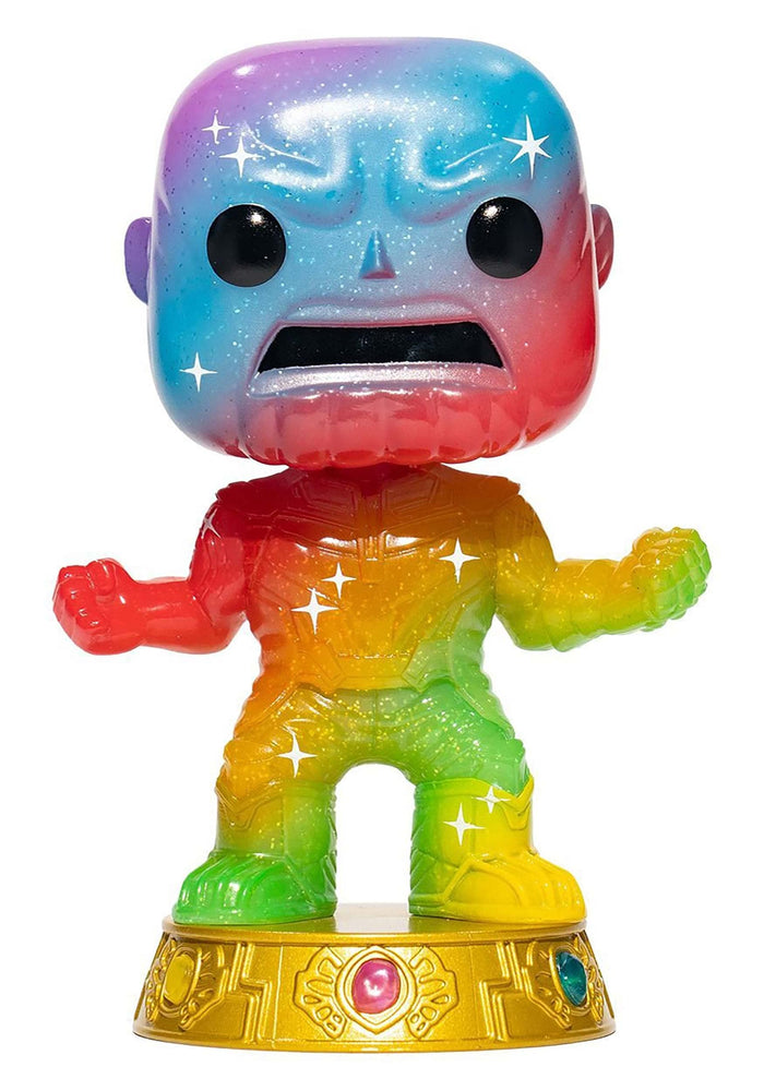 Funko Marvel Infinity Saga Thanos Art Series Pop! Vinyl Figure with Premium Pop! Protector Entertainment Earth Exclusive FUNKO