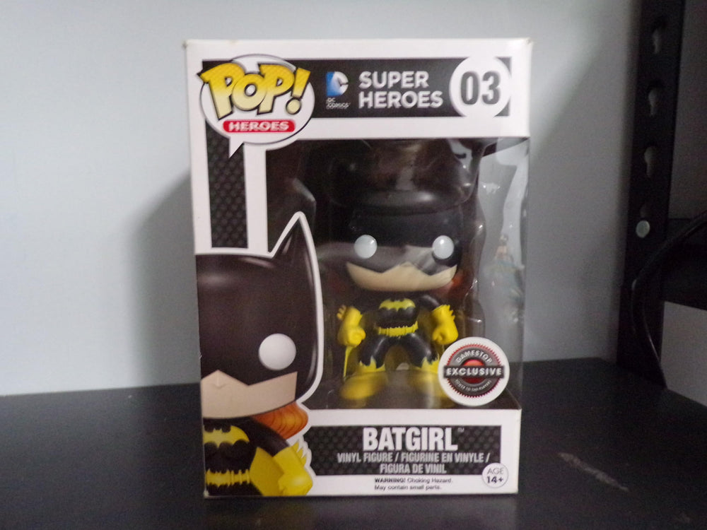 FunKo Pop DC Super Heroes Batgirl Black and Yellow Exclusive Vinyl Figure FUNKO