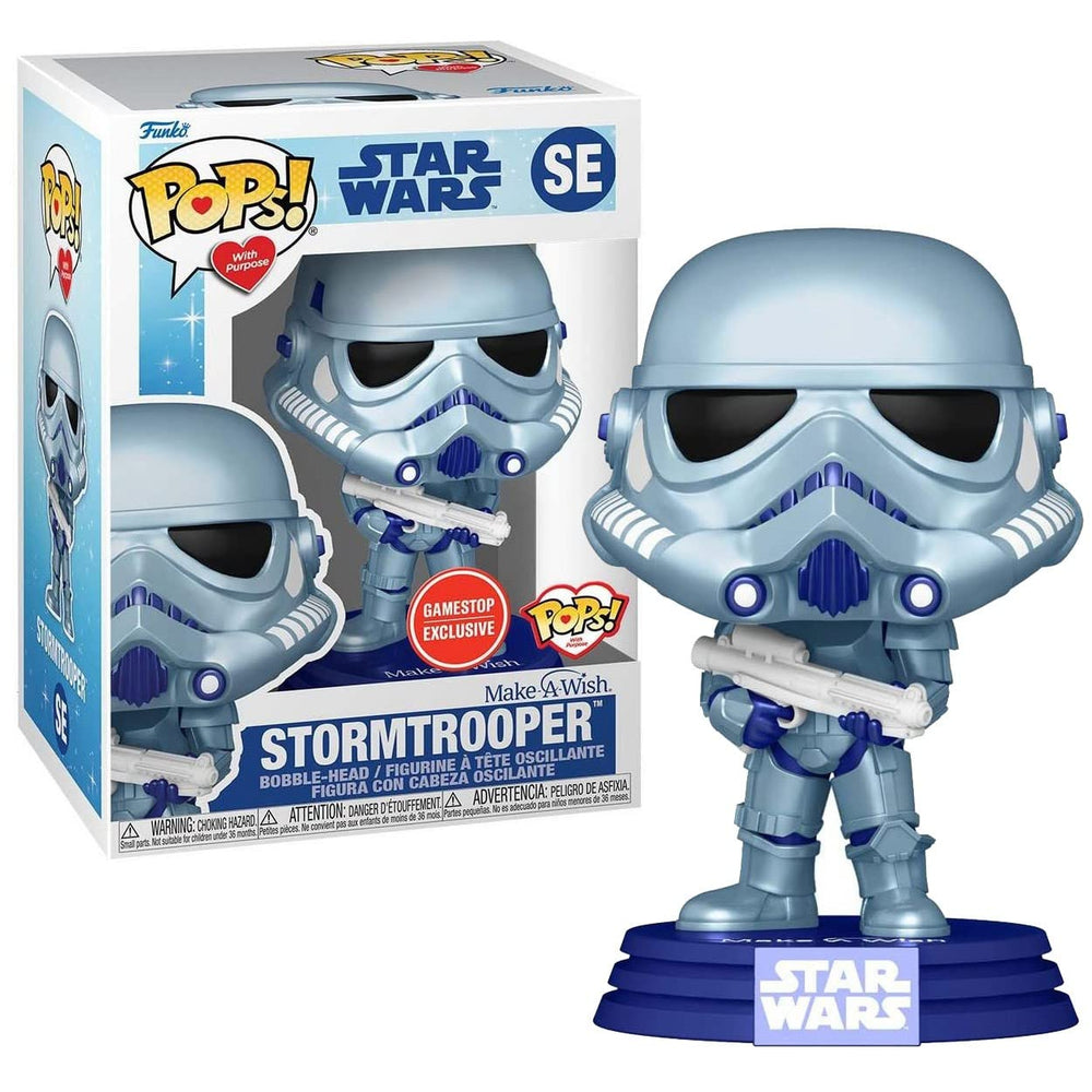 Make-A-Wish Stormtrooper Funko POP! Vinyl Bobble-Head Figure GameStop Exclusive FUNKO