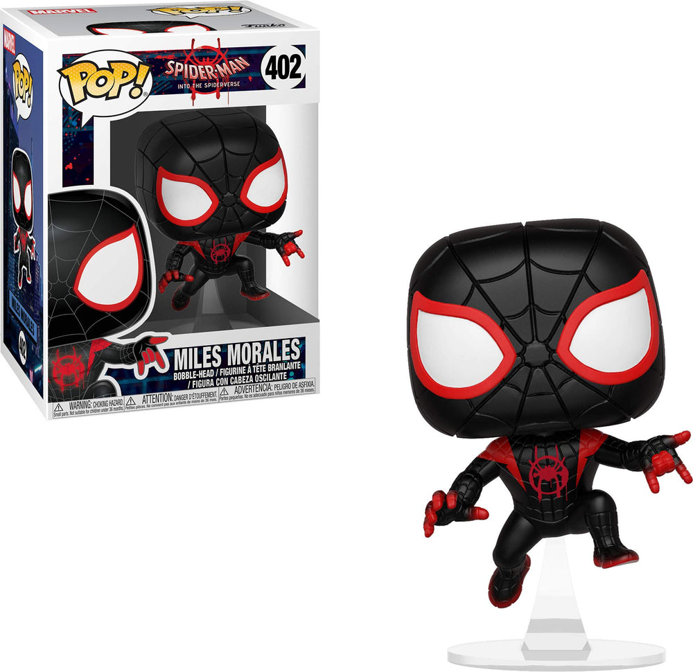 Funko Pop Marvel: Animated Spider-Man Movie Mile Morales Spider-Man Collectible Figure, Multicolor (33977) FUNKO