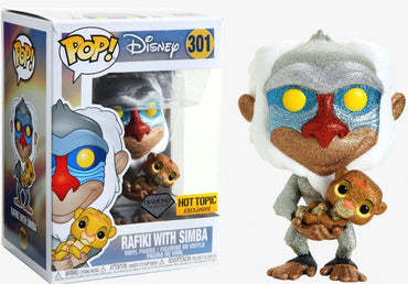 Funko POP! Diamond Collection - Disney [#301] - Rafiki with Simba - Hot Topic Exclusive! FUNKO