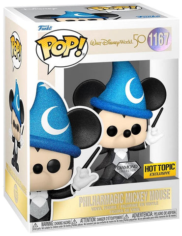Disney Walt Disney World 50th Diamond Collection Pop! PhilharMagic Mickey Mouse Vinyl Figure Hot Topic Exclusive Multi None FUNKO
