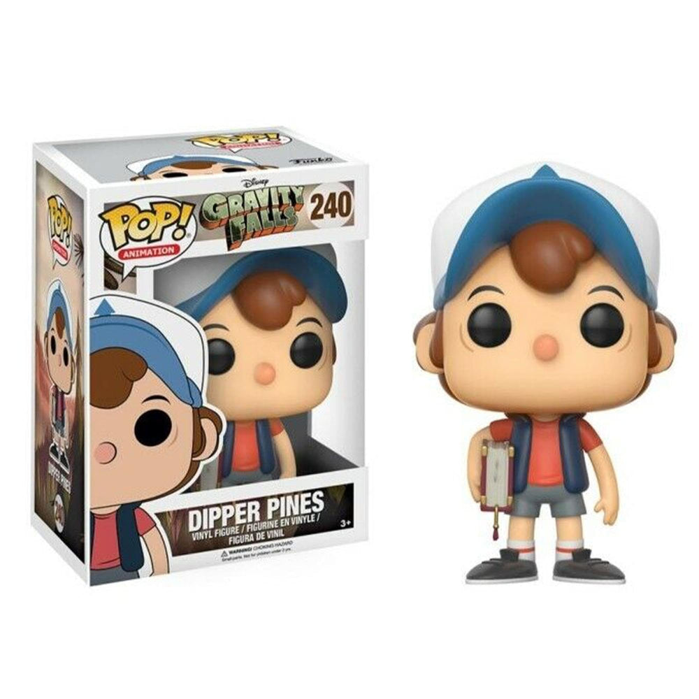 Funko Gravity Falls POP! Animation Dipper Pines Vinyl Figure #240 [Regular Version], Styles May Vary, Multicolor, Standard (12373) FUNKO
