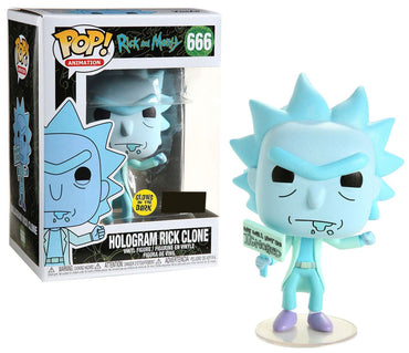 FUNKO POP! ANIMATION: Rick & Morty - Hologram Rick Protestor (GW) FUNKO