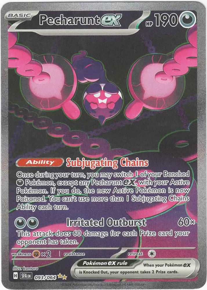 Pokemon  Pecharunt ex 093/064 - Shrouded Fable  Special Illustration Rare SIR  Single Card Pokémon