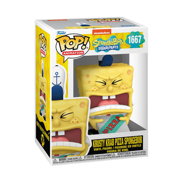 Funko POP! TV: Spongebob Squarepants 25th Anniversary - Spongebob Squarepants with Pizza -Collectable Vinyl Figure - Gift Idea - Official Merchandise - for Kids & Adults - TV Fans FUNKO