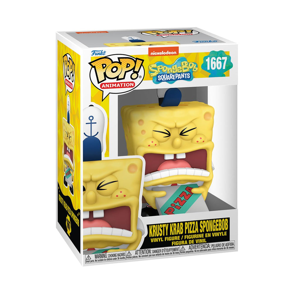 Funko POP! TV: Spongebob Squarepants 25th Anniversary - Spongebob Squarepants with Pizza -Collectable Vinyl Figure - Gift Idea - Official Merchandise - for Kids & Adults - TV Fans FUNKO